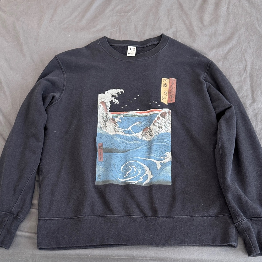 Navy Blue Graphic Men’s Sweater